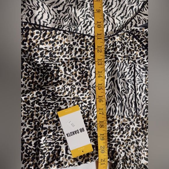 BB Dakota by Steve Madden Zebra Print Satin Finish Sleep Set Women's Size Medium - Picture 7 of 8